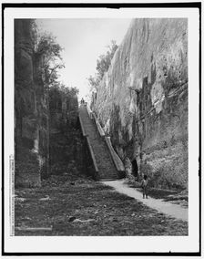 Queen's staircase, Nassau, Bahama Islds., c1901. Creator: William H. Jackson