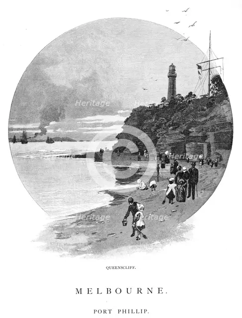 Queenscliff, Port Phillip, Victoria, Australia, 1886.Artist: Frederic B Schell