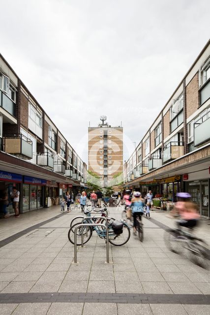 Queensway, looking towards The Towers, Stevenage, Hertfordshire, 2017. Creator: Patricia Payne.