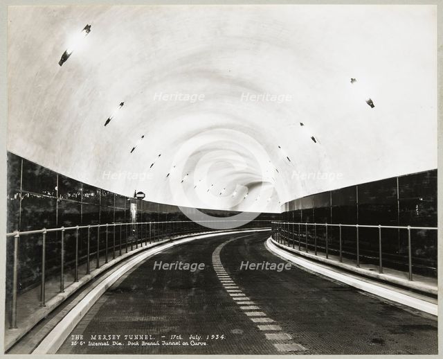 Queensway Tunnel, Liverpool, 1934. Creator: Stewart Bale Limited.