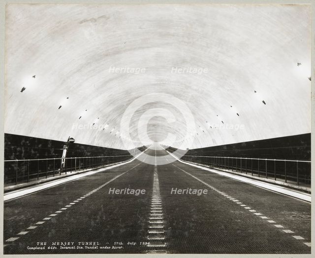 Queensway Tunnel, Liverpool, 1934. Creator: Stewart Bale Limited.