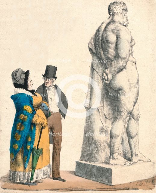 'Quel gaillard! Qu'en dis-tu ma femme? - he! he! he!', c1822.  Creator: Pierre LanglumÃ©.