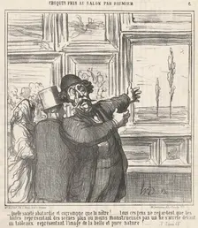 Quelle société abatardie et corrompue que la notre!..., 19th century. Creator: Honore Daumier