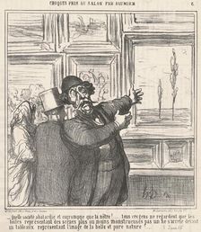 Quelle société abatardie et corrompue que la notre!..., 19th century. Creator: Honore Daumier