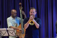 Quentin Collins and Larry Bartley, Watermill Jazz Club, Dorking, Surrey, 2015. Artist: Brian O'Connor