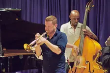Quentin Collins and Larry Bartley, Watermill Jazz Club, Dorking, Surrey, 2015. Artist: Brian O'Connor