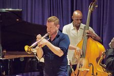 Quentin Collins and Larry Bartley, Watermill Jazz Club, Dorking, Surrey, 2015. Artist: Brian O'Connor