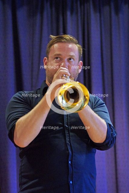 Quentin Collins, Watermill Jazz Club, Dorking, Surrey, 2015.  Artist: Brian O'Connor.