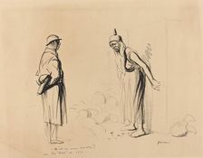 - Qu'est-ce vous voulez? - Les "louis" de 1871, c. 1914/1919. Creator: Jean Louis Forain