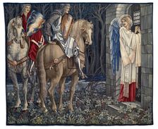 Quest for the Holy Grail Tapestries - Panel 3 - The Failure of Sir Gawaine; Sir Gawaine..., 1895-96. Creator: Sir Edward Coley Burne-Jones