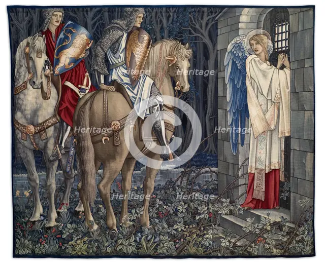 Quest for the Holy Grail Tapestries - Panel 3 - The Failure of Sir Gawaine; Sir Gawaine..., 1895-96. Creator: Sir Edward Coley Burne-Jones.