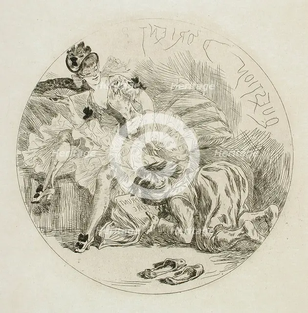 Question d'Orient, 1874. Creator: Félicien Rops.