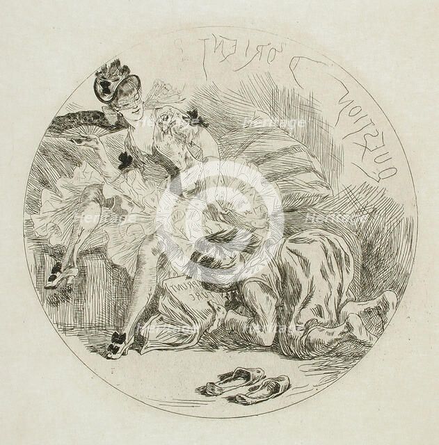 Question d'Orient, 1874. Creator: Félicien Rops.
