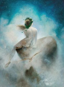 Question to the Stars, 1895. Creator: Diefenbach, Karl Wilhelm (1851-1913)