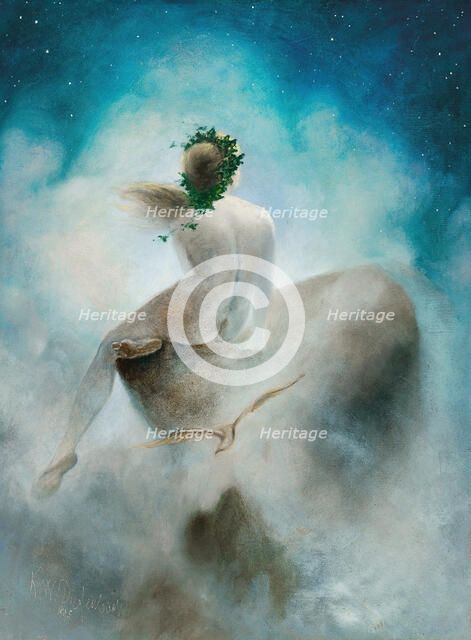 Question to the Stars, 1895. Creator: Diefenbach, Karl Wilhelm (1851-1913).