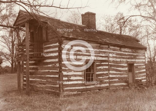 Quickmore Log Cabin, Amherst County, Virginia, 1935. Creator: Frances Benjamin Johnston.