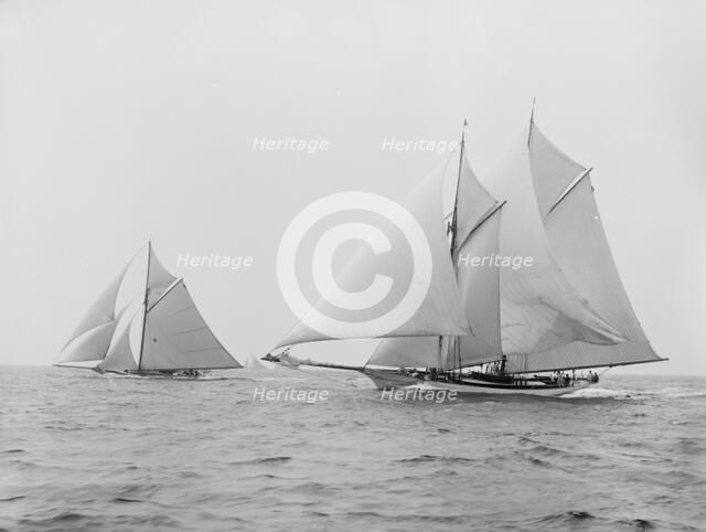 Quickstep and Gloriana, August 6, 1892, 1892 Aug 6. Creator: Unknown.