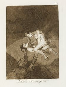 Quien lo creyera!; Los Caprichos, pl.62, 1799. Creator: Francisco Goya