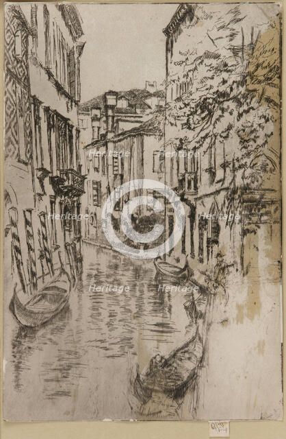 Quiet Canal, 1879-1880. Creator: James Abbott McNeill Whistler.