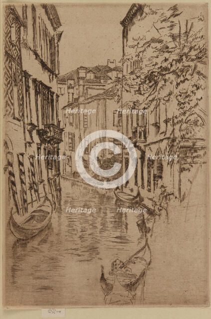 Quiet Canal, 1879-1880. Creator: James Abbott McNeill Whistler.