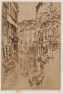 Quiet Canal, 1879-1880. Creator: James Abbott McNeill Whistler