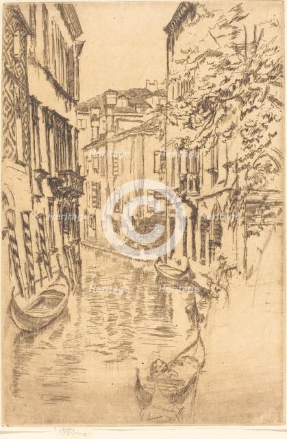 Quiet Canal, 1880. Creator: James Abbott McNeill Whistler.