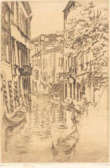Quiet Canal, 1880. Creator: James Abbott McNeill Whistler