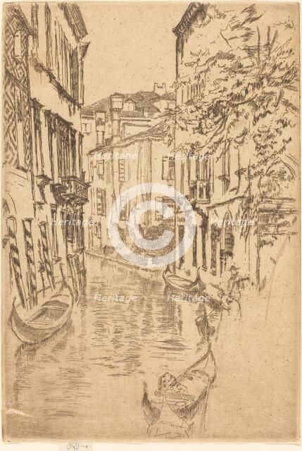 Quiet Canal, 1880. Creator: James Abbott McNeill Whistler.