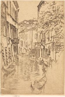 Quiet Canal, 1880. Creator: James Abbott McNeill Whistler