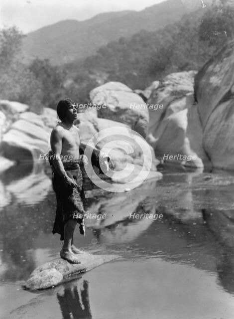 Quiet waters-Tule River Reservation [Yokuts], c1924. Creator: Edward Sheriff Curtis.