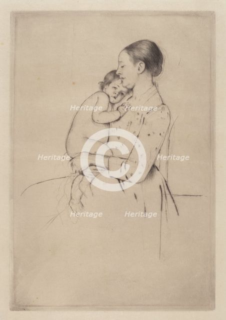 Quietude, c. 1891. Creator: Mary Cassatt.