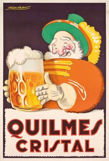 Quilmes Cristal Bier, 1930. Creator: Mauzan, Luciano Achille (1883-1952)