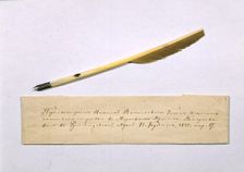 Quill pen with which Nikolai Gogol worked on the second part of the Dead Souls