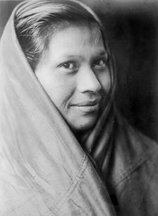 Quilliute girl, c1913. Creator: Edward Sheriff Curtis