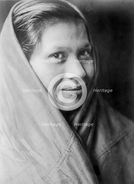 Quilliute girl, c1913. Creator: Edward Sheriff Curtis.