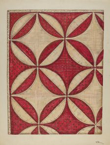 Quilt, 1940. Creator: Marie Lutrell
