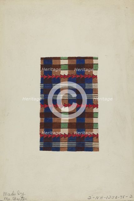 Quilt, 1935/1942. Creator: Cleon Barton.
