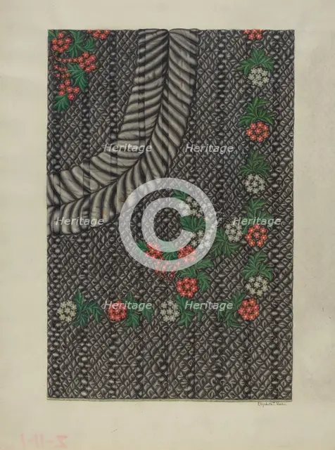 Quilt, 1935/1942. Creator: Elizabeth T. Reike.