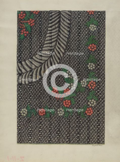 Quilt, 1935/1942. Creator: Elizabeth T. Reike.