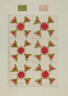 Quilt, 1935/1942. Creator: Flora Merchant