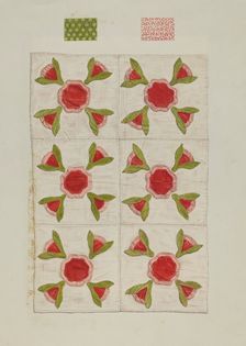 Quilt, 1935/1942. Creator: Flora Merchant