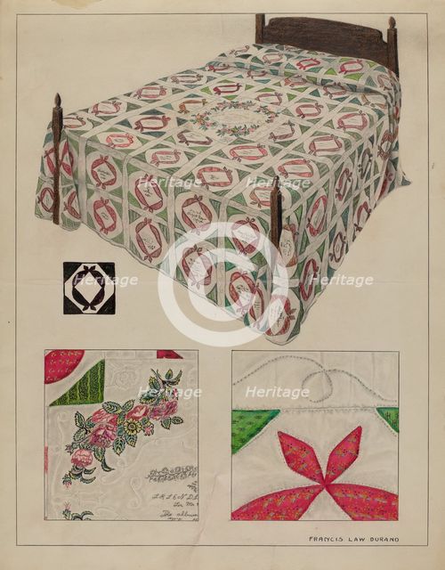 Quilt, 1935/1942. Creator: Francis Law Durand.