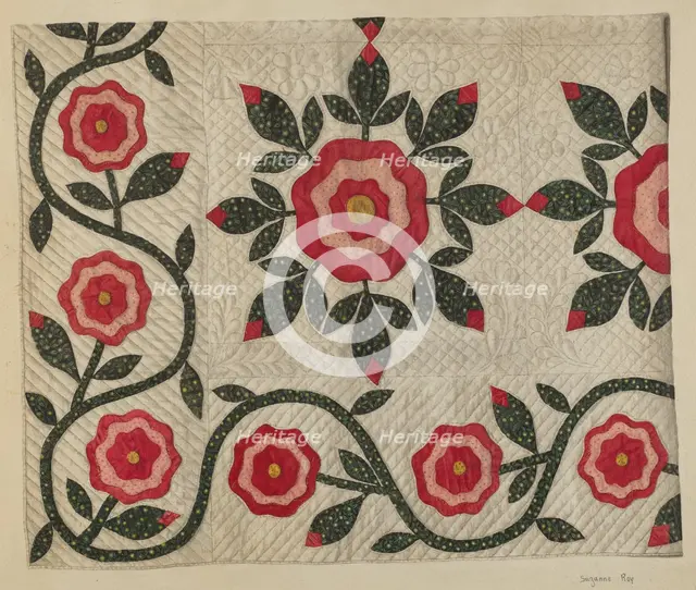 Quilt, 1935/1942. Creator: Suzanne Roy.