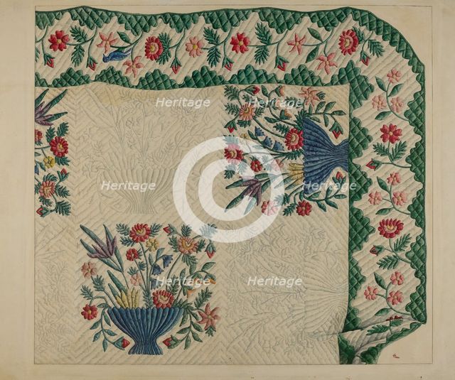 Quilt, 1935/1942. Creator: Ralph Atkinson.