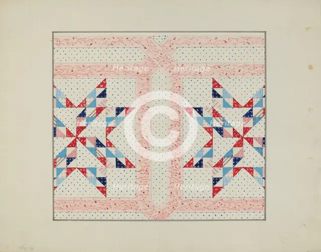 Quilt, 1935/1942. Creator: Unknown.