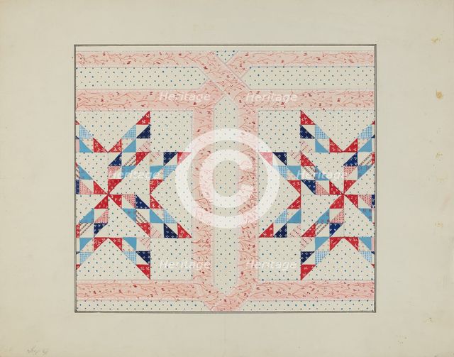 Quilt, 1935/1942. Creator: Unknown.
