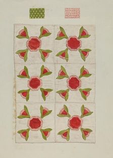 Quilt, 1935/1942. Creator: Flora Merchant