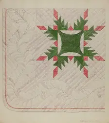 Quilt, 1937. Creator: J. Howard Iams