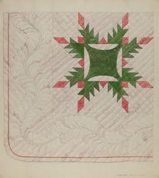 Quilt, 1937. Creator: J. Howard Iams