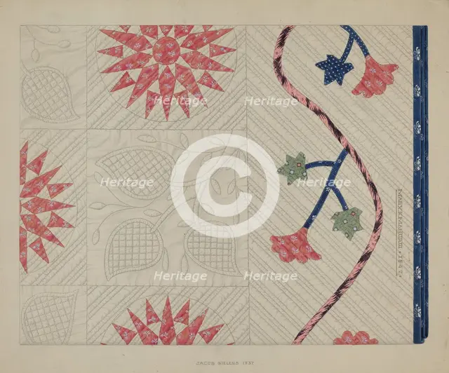 Quilt, 1937. Creator: Jacob Gielens.